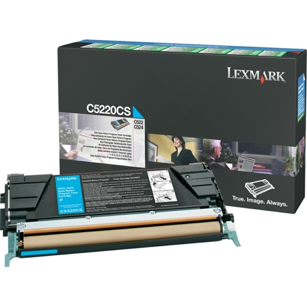 Lexmark C5220CS Toner-Kit cyan return program, 3.000 Seiten ISO/IEC 19798