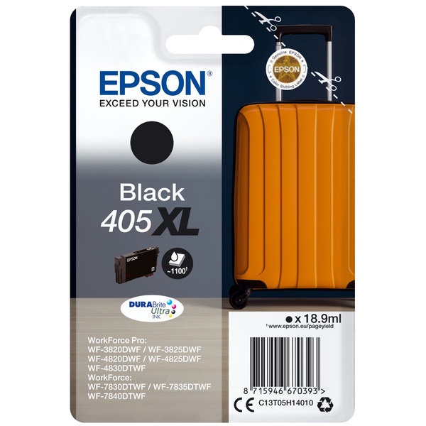 Epson C13T05H14010/405XL Tintenpatrone schwarz High-Capacity, 1.100 Seiten 18.9ml