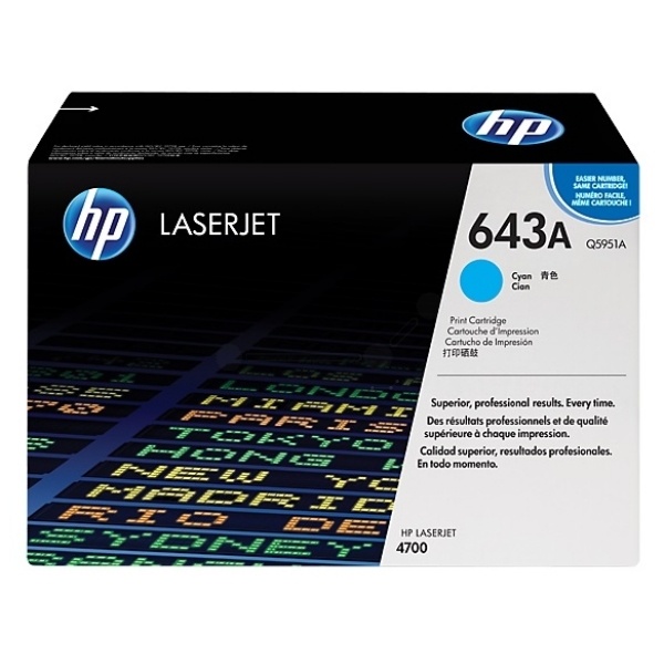 HP Q5951A/643A Tonerkartusche cyan, 10.000 Seiten/5%