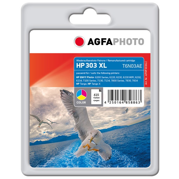 AgfaPhoto APHP303XLC Druckkopfpatrone color, 415 Seiten 10ml (ersetzt HP 303XL)