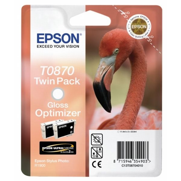 Epson C13T08704010/T0870 Tintenpatrone Glanzverstärker, 7.230 Seiten 11.4ml