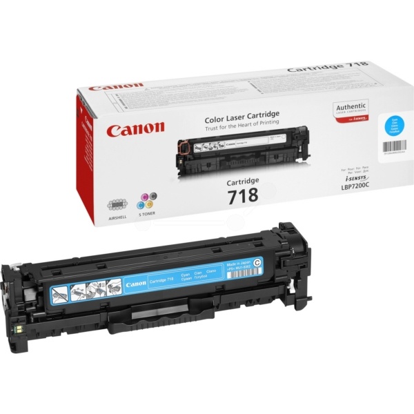 Canon 2661B002/718C Tonerkartusche cyan, 2.900 Seiten ISO/IEC 19798