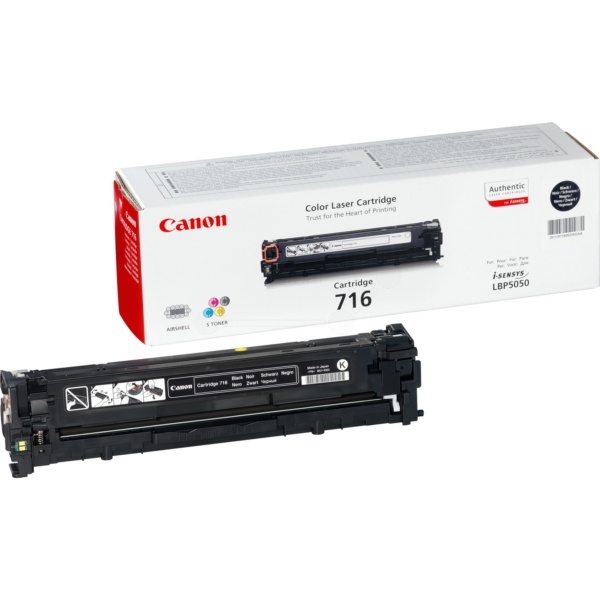 Canon 1980B002/716BK Tonerkartusche schwarz, 2.300 Seiten/5%