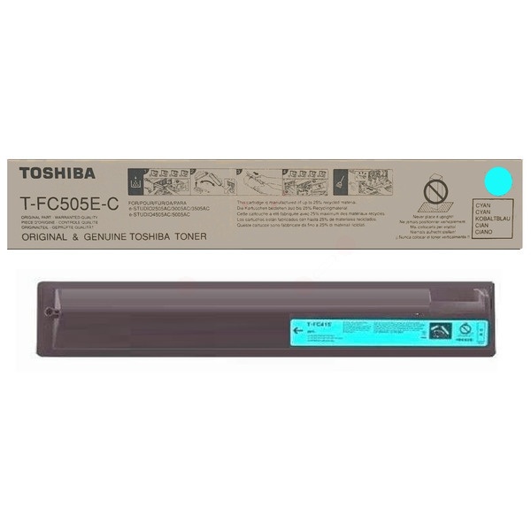 Toshiba 6AJ00000135/T-FC505E-C Toner-Kit cyan, 33.600 Seiten