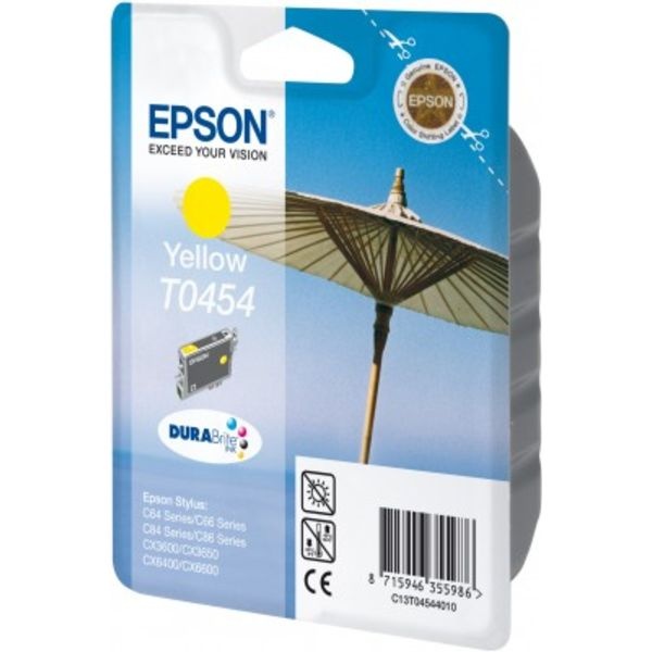 Epson C13T04544010/T0454 Tintenpatrone gelb, 250 Seiten/5% 8ml