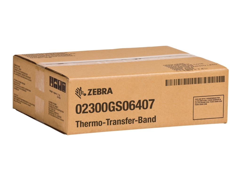 Zebra 02300GS06407 Thermo-Transfer-Band 64mm x 74m VE=12