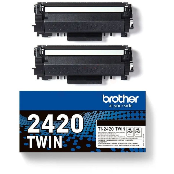 Brother TN-2420TWIN Toner-Kit Doppelpack, 2x3.000 Seiten ISO/IEC 19752 VE=2