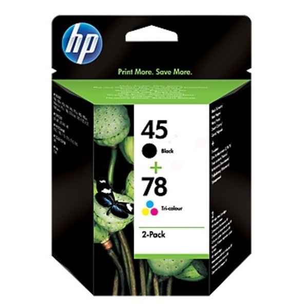 HP SA308AE/45+78 Druckkopfpatrone Multipack schwarz + color 930 pg + 560 pg VE=2