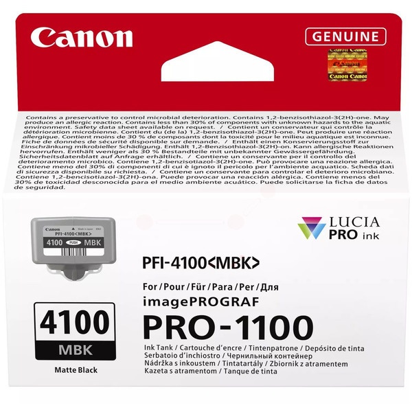 Canon 6776C001/PFI-4100MBK Tintenpatrone schwarz matt 80ml