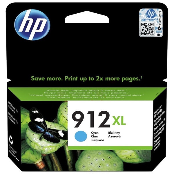 HP 3YL81AE/912XL Tintenpatrone cyan High-Capacity, 825 Seiten 9.9ml