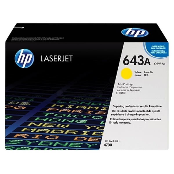 HP Q5952A/643A Tonerkartusche gelb, 10.000 Seiten/5%