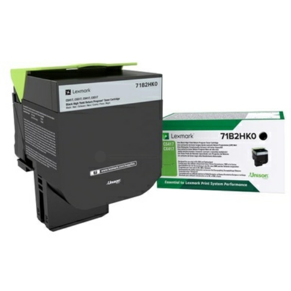 Lexmark 71B2HK0 Toner-Kit schwarz return program, 6.000 Seiten ISO/IEC 19752