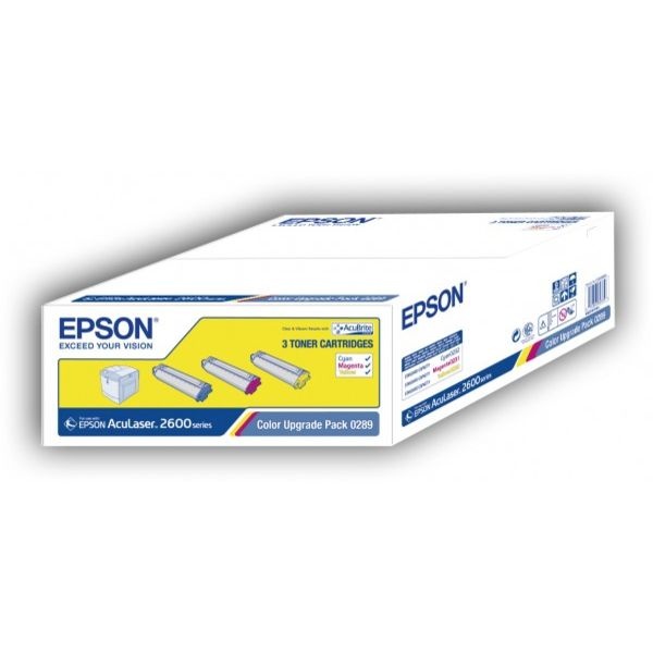 Epson C13S050289/0289 Toner Rainbow-Kit (c,m,y), 2.000 Seiten