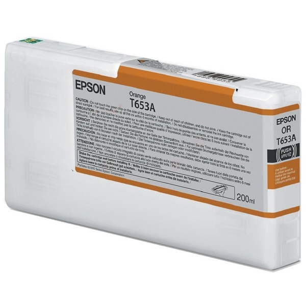 Epson C13T653A00/T653A Tintenpatrone orange 200ml