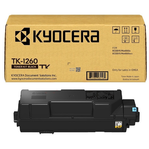 Kyocera 1T0C150NL0/TK-1260 Toner schwarz, 10.000 Seiten ISO/IEC 19752