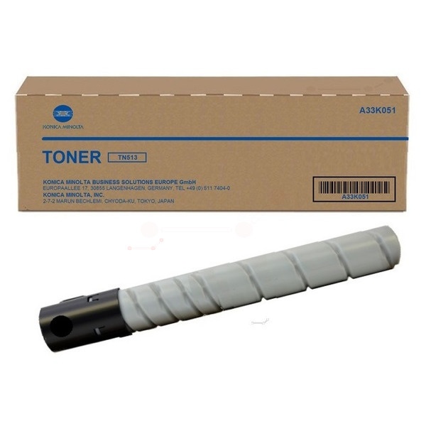 Konica Minolta A33K051/TN-513 Toner schwarz, 29.280 Seiten/5%