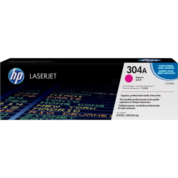 HP CC533A/304A Tonerkartusche magenta, 2.800 Seiten ISO/IEC 19798