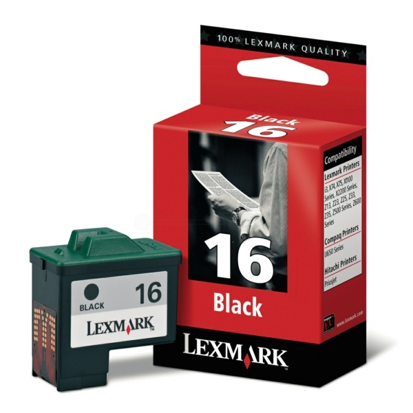 Lexmark 10N0016E/16 Druckkopfpatrone schwarz, 335 Seiten ISO/IEC 24711 14ml