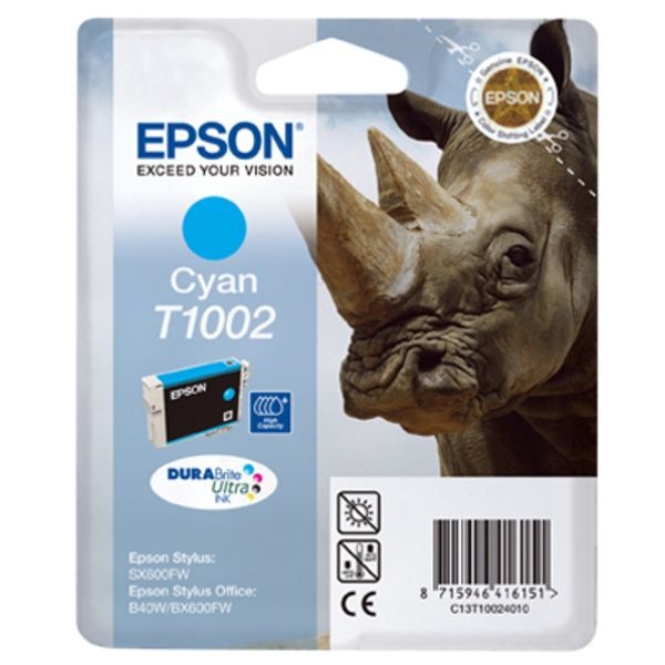 Epson C13T10024010/T1002 Tintenpatrone cyan, 915 Seiten ISO/IEC 24711 11.1ml