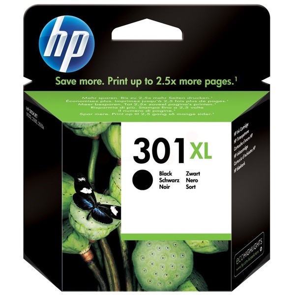 HP CH563EE/301XL Druckkopfpatrone schwarz High-Capacity, 430 Seiten ISO/IEC 24711 8ml