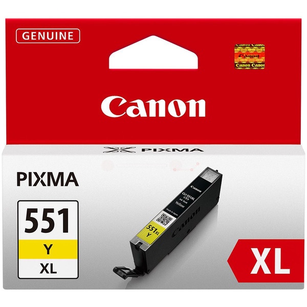 Canon 6446B001/CLI-551YXL Tintenpatrone gelb High-Capacity, 695 Seiten 274 Fotos 11ml