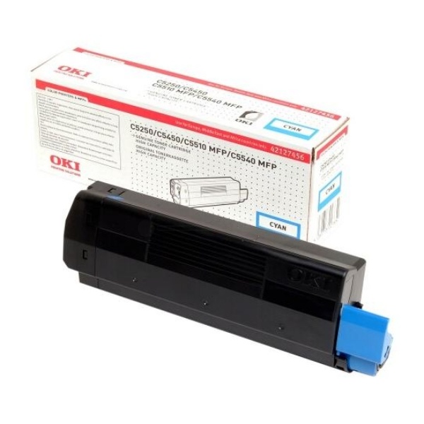 OKI 42127456 Toner cyan, 5.000 Seiten/5%