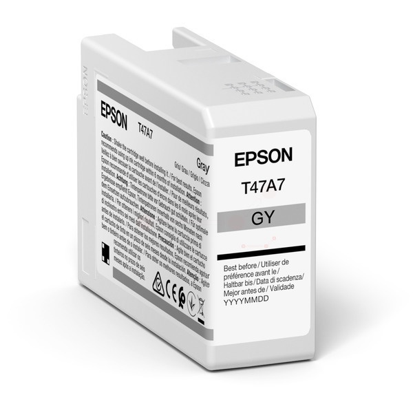 Epson C13T47A700/T47A7 Tintenpatrone grau 50ml