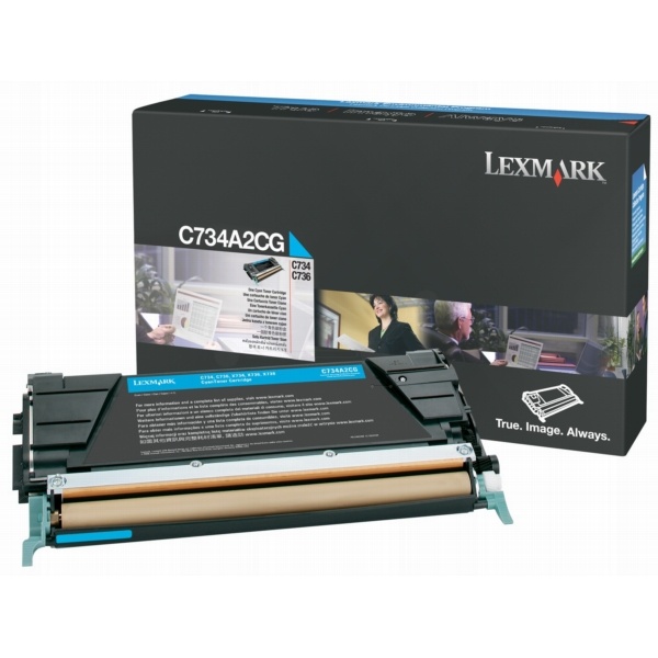 Lexmark C734A2CG Toner-Kit cyan, 6.000 Seiten/5%