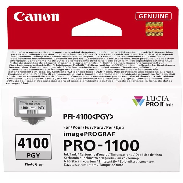 Canon 6784C001/PFI-4100PGY Tintenpatrone fotograu 80ml