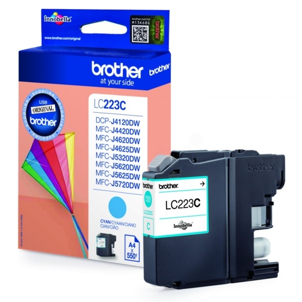 Brother LC-223C Tintenpatrone cyan, 550 Seiten ISO/IEC 24711 5.9ml