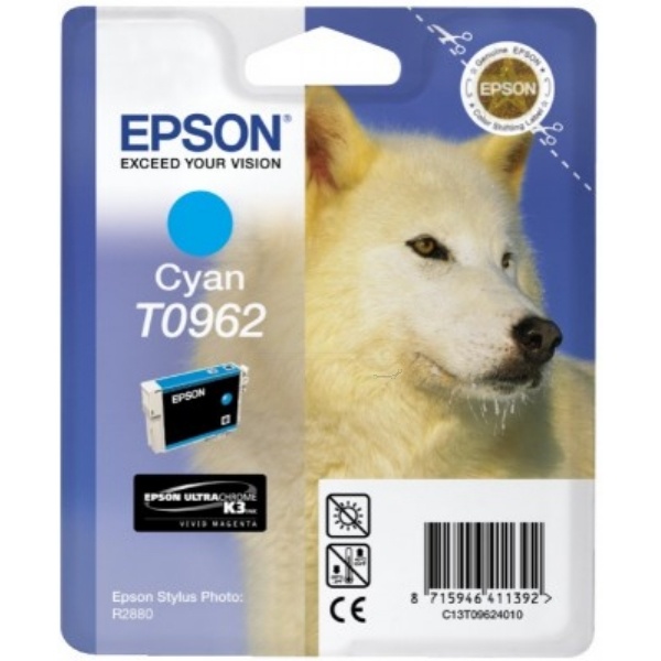 Epson C13T09624010/T0962 Tintenpatrone cyan, 1.505 Seiten 11.4ml