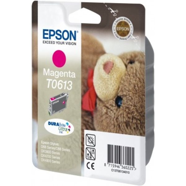 Epson C13T06134010/T0613 Tintenpatrone magenta, 250 Seiten/5% 8ml