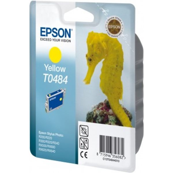 Epson C13T04844010/T0484 Tintenpatrone gelb, 400 Seiten/5% 13ml