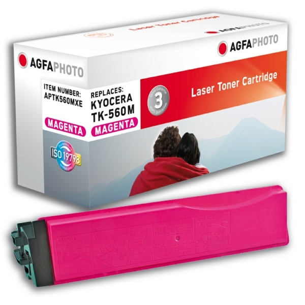 AgfaPhoto APTK560MXE Toner magenta, 20.000 Seiten 380 Gramm (ersetzt Kyocera TK-560M)