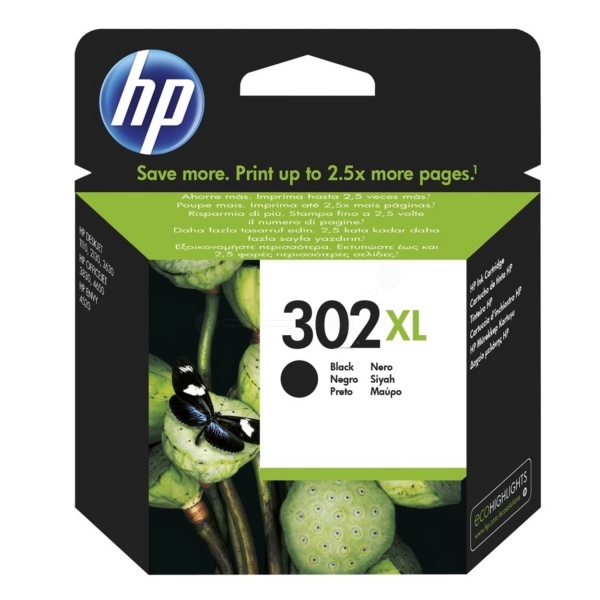 HP F6U68AE/302XL Druckkopfpatrone schwarz High-Capacity, 430 Seiten ISO/IEC 24711 8.5ml