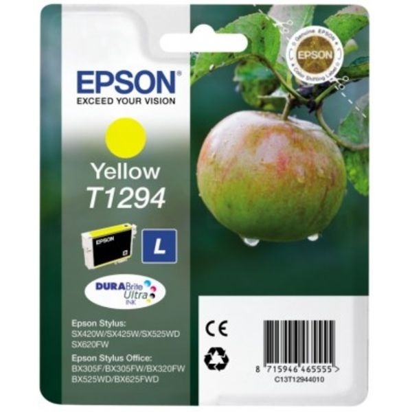 Epson C13T12944012/T1294 Tintenpatrone gelb, 515 Seiten ISO/IEC 19752 7ml