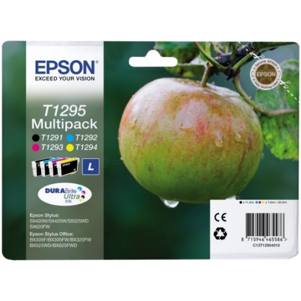 Epson C13T12954012/T1295 Tintenpatrone MultiPack Bk,C,M,Y 11,2 ml + 3x7 ml VE=4