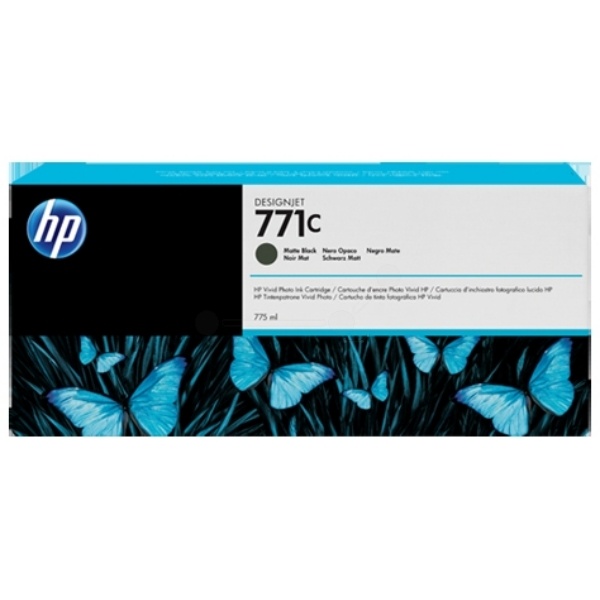 HP B6Y07A/771C Tintenpatrone schwarz matt 775ml