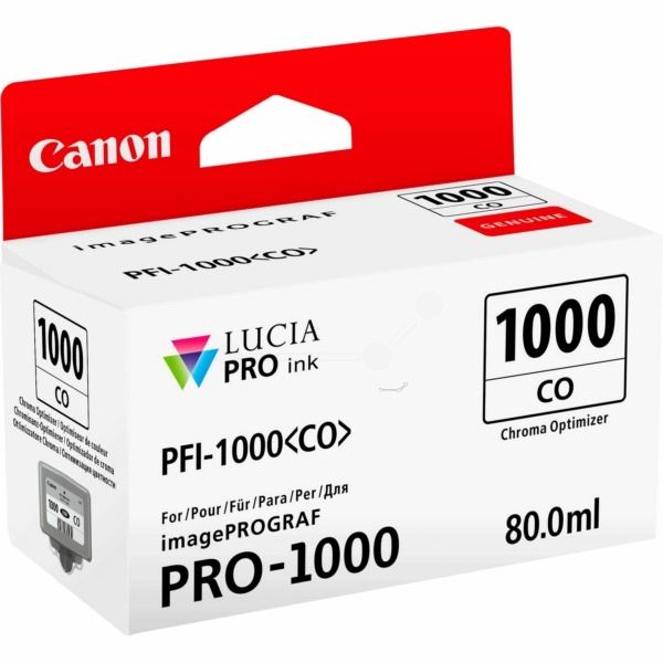 Canon 0556C001/PFI-1000CO Tintenpatrone Chroma Optimizer, 680 Seiten 80ml