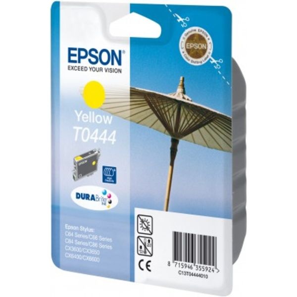 Epson C13T04444010/T0444 Tintenpatrone gelb, 420 Seiten/5% 13ml