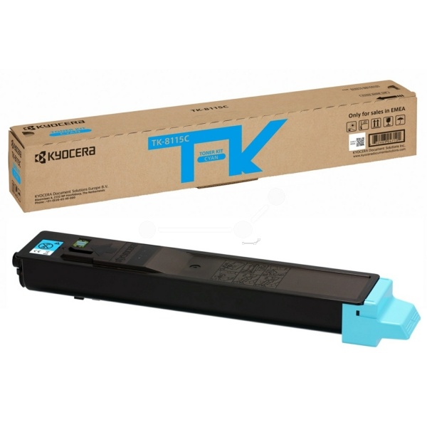 Kyocera 1T02P3CNL0/TK-8115C Toner-Kit cyan, 6.000 Seiten ISO/IEC 19752