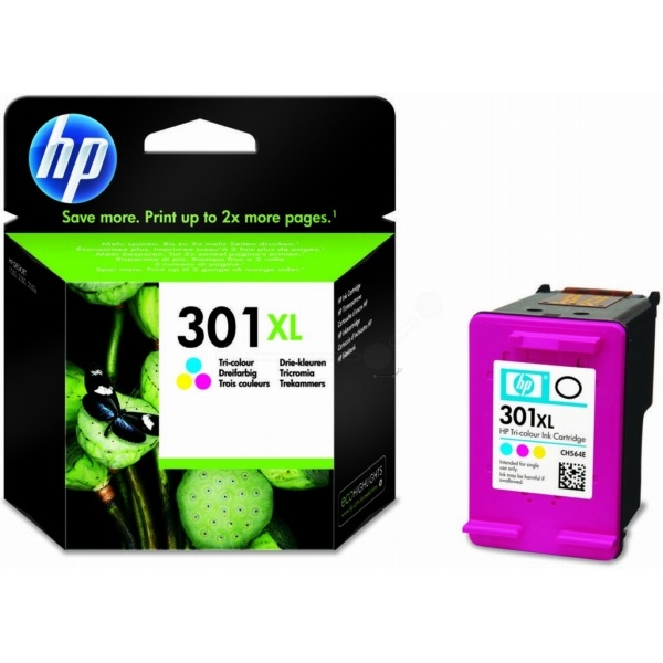 HP CH564EE/301XL Druckkopfpatrone color High-Capacity, 300 Seiten ISO/IEC 24711 8ml