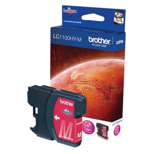 Brother LC-1100HYM Tintenpatrone magenta High-Capacity, 750 Seiten ISO/IEC 24711 10.1ml