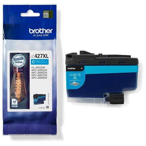 Brother LC-427XLC Tintenpatrone cyan High-Capacity, 5.000 Seiten ISO/IEC 24711