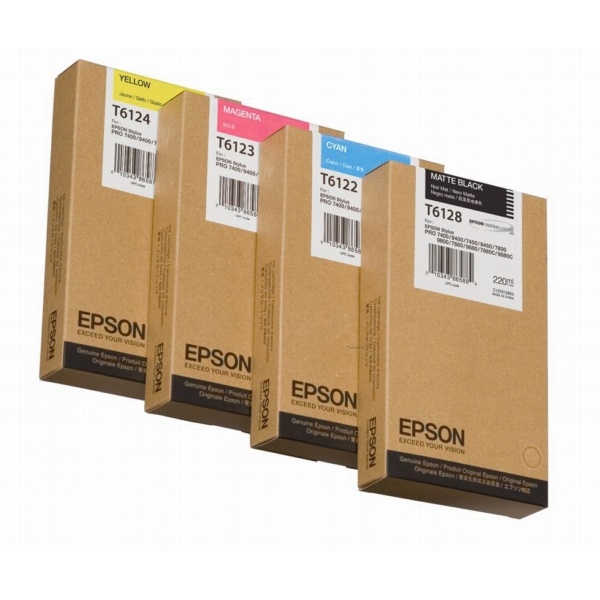 Epson C13T612200/T6122 Tintenpatrone cyan 220ml