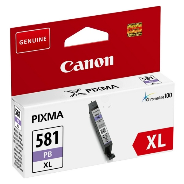 Canon 2053C001/CLI-581PBXL Tintenpatrone blau High-Capacity, 4.710 Seiten ISO/IEC 19752 505 Fotos 8.3ml