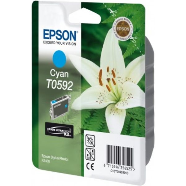 Epson C13T05924010/T0592 Tintenpatrone cyan, 520 Seiten 13ml