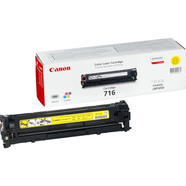 Canon 1977B002/716Y Tonerkartusche gelb, 1.500 Seiten/5%