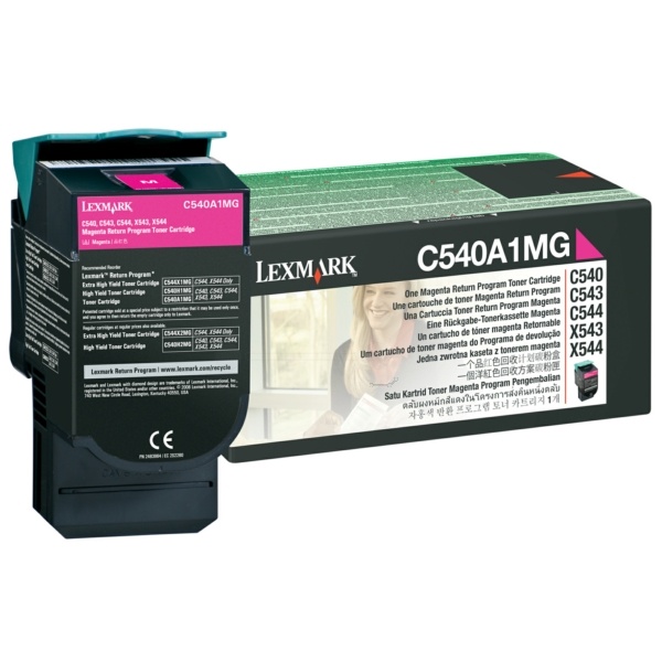 Lexmark C540A1MG Toner magenta return program, 1.000 Seiten ISO/IEC 19798