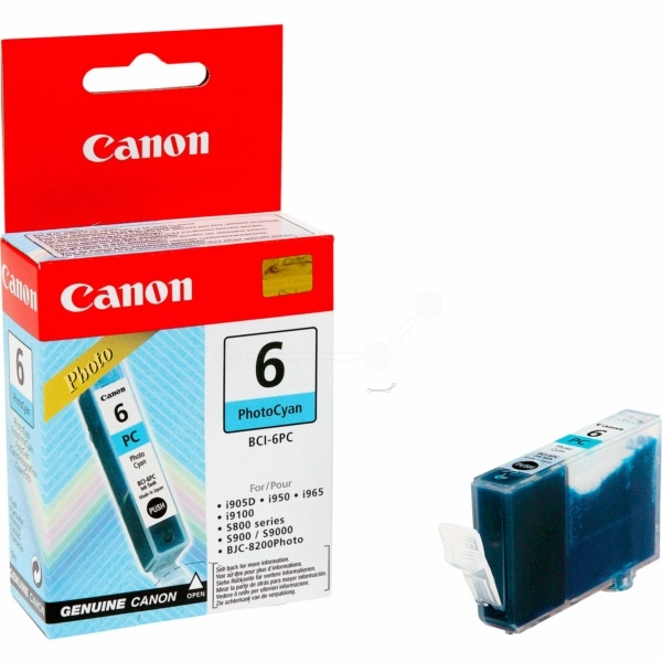 Canon 4709A002/BCI-6PC Tintenpatrone cyan hell, 280 Seiten ISO/IEC 24711 13ml